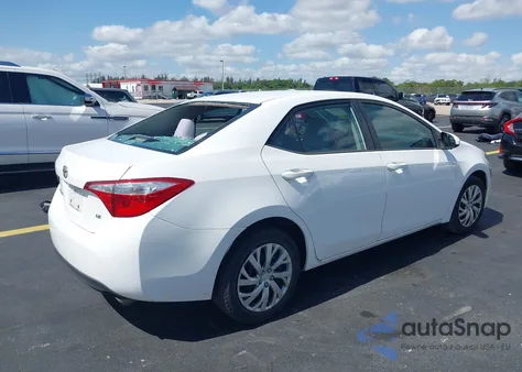 2015 Toyota Corolla Le from USA, damaged, VIN 2T1BURHE1FC277823